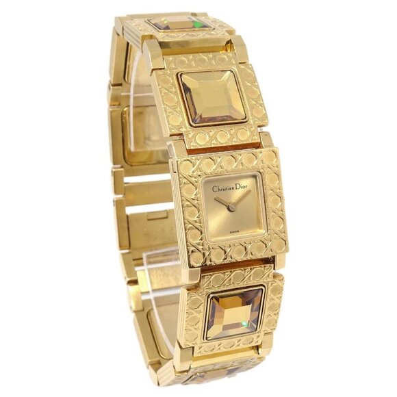 Christian Dior D60-159 La Parisienne Quartz Watch Gold 134102 - Picture 1 of 7